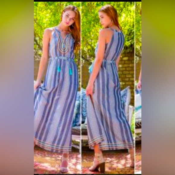 THML Boho Hippe Maxi Dress 👗 - Picture 1 of 6